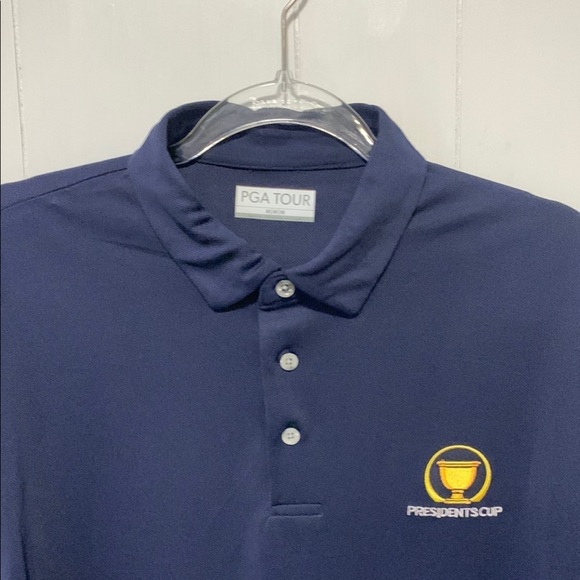 PGA Tour Navy Polo Shirt Size Medium - Picture 4 of 5
